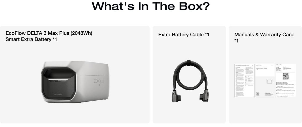DELTA 3 Max Plus Smart Extra Battery | EcoFlow US