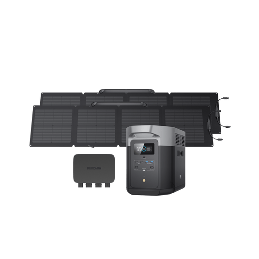 EcoFlow DELTA 2 + 2 x 100W Solar Panel + 800W Alternator Charger - Web Exclusive DELTA 2 + 2 x 100W Solar Panel + 800W Alternator Charger - Web Exclusive