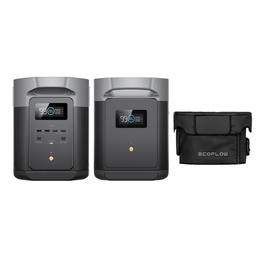 EcoFlow DELTA 2 Max + DELTA 2 Max Extra Battery + DELTA 2 Max Bag DELTA 2 Max + DELTA 2 Max Extra Battery + DELTA 2 Max Bag