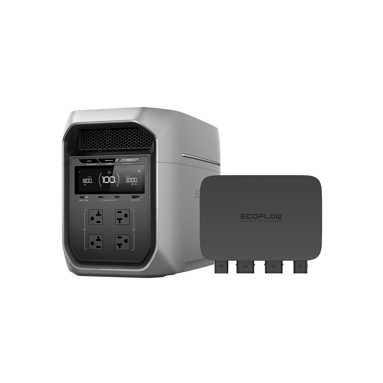 EcoFlow D3M Series DELTA 3 Max Plus (2048Wh) / DELTA 3 Max Plus (2048Wh) + 800W Alternator Charger DELTA 3 Max Plus (2048Wh) + 800W Alternator Charger