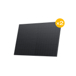 EcoFlow Giving Back 2 × 400W Rigid Solar Panel + 4 × Rigid Solar Panel Mounting Feet EcoFlow 2 × 400W Rigid Solar Panel (Recommended Accessory)