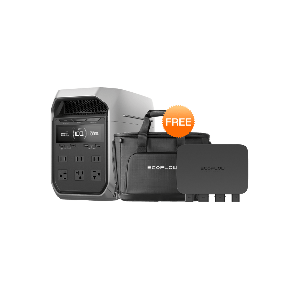 EcoFlow Alternator Charger DELTA 3 PLUS + 500W Alternator Charger + Free Bag EcoFlow 500W Alternator Charger