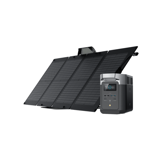 EcoFlow EcoFlow DELTA 2 + 2*110W Solar Panel EcoFlow DELTA 2 + 2*110W Portable Solar Panel  - Flash Sale