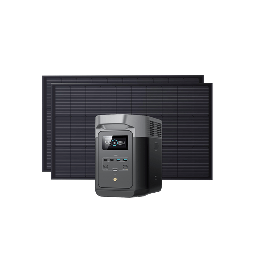 EcoFlow D2 DELTA 2 + 2x 100W Rigid Panels EcoFlow DELTA 2 + 2 x 100W Rigid Solar Panels