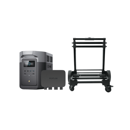 EcoFlow Alternator Charger EcoFlow DELTA 2 MAX + 800W Alternator Charger  + Hand Truck EcoFlow DELTA 2 MAX + 800W Alternator Charger  + Hand Truck