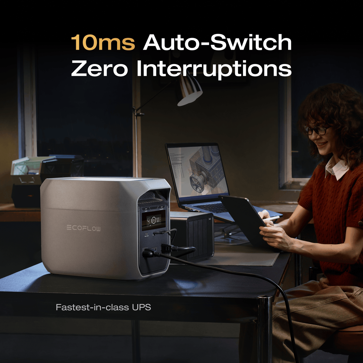 EcoFlow D3C EcoFlow DELTA 3 Classic Portable Power Station (1024Wh)