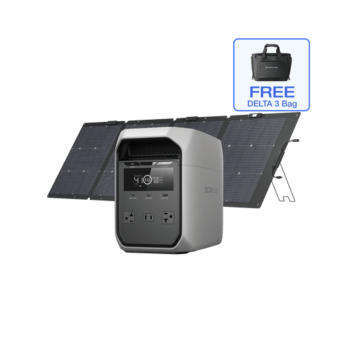 EcoFlow D3C DELTA 3 Classic (1024Wh) + 220W Solar Panel + Free Bag EcoFlow DELTA 3 Classic Portable Power Station (1024Wh)