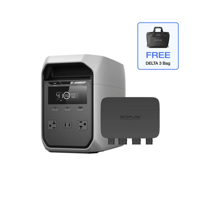 EcoFlow D3C （Members Only) DELTA 3 Classic (1024Wh) + 500W Alternator Charger + Free Bag EcoFlow DELTA 3 Classic Portable Power Station (1024Wh)
