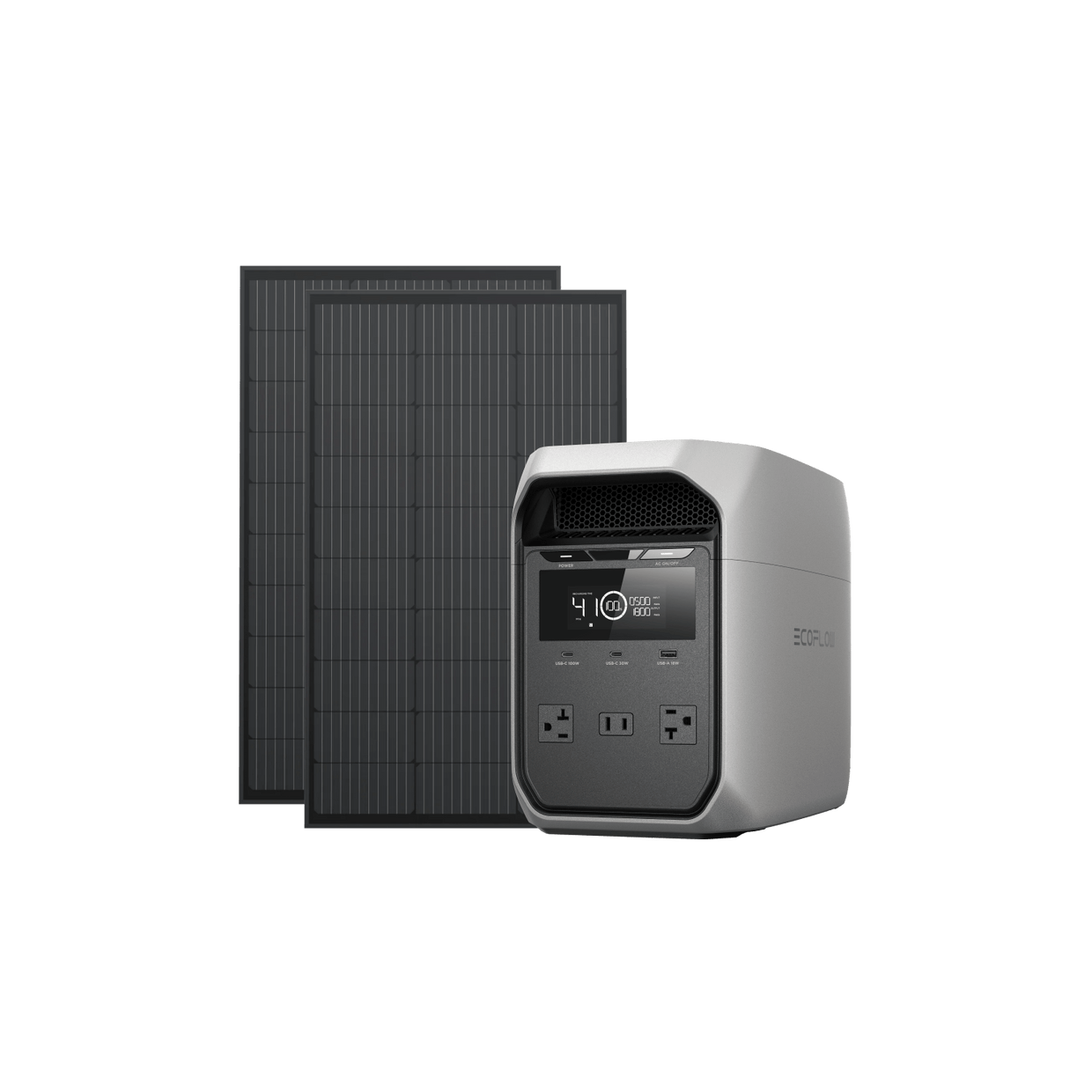 EcoFlow D3C DELTA 3 Classic + 2 × 100W Rigid Solar Panel EcoFlow DELTA 3 Classic Portable Power Station