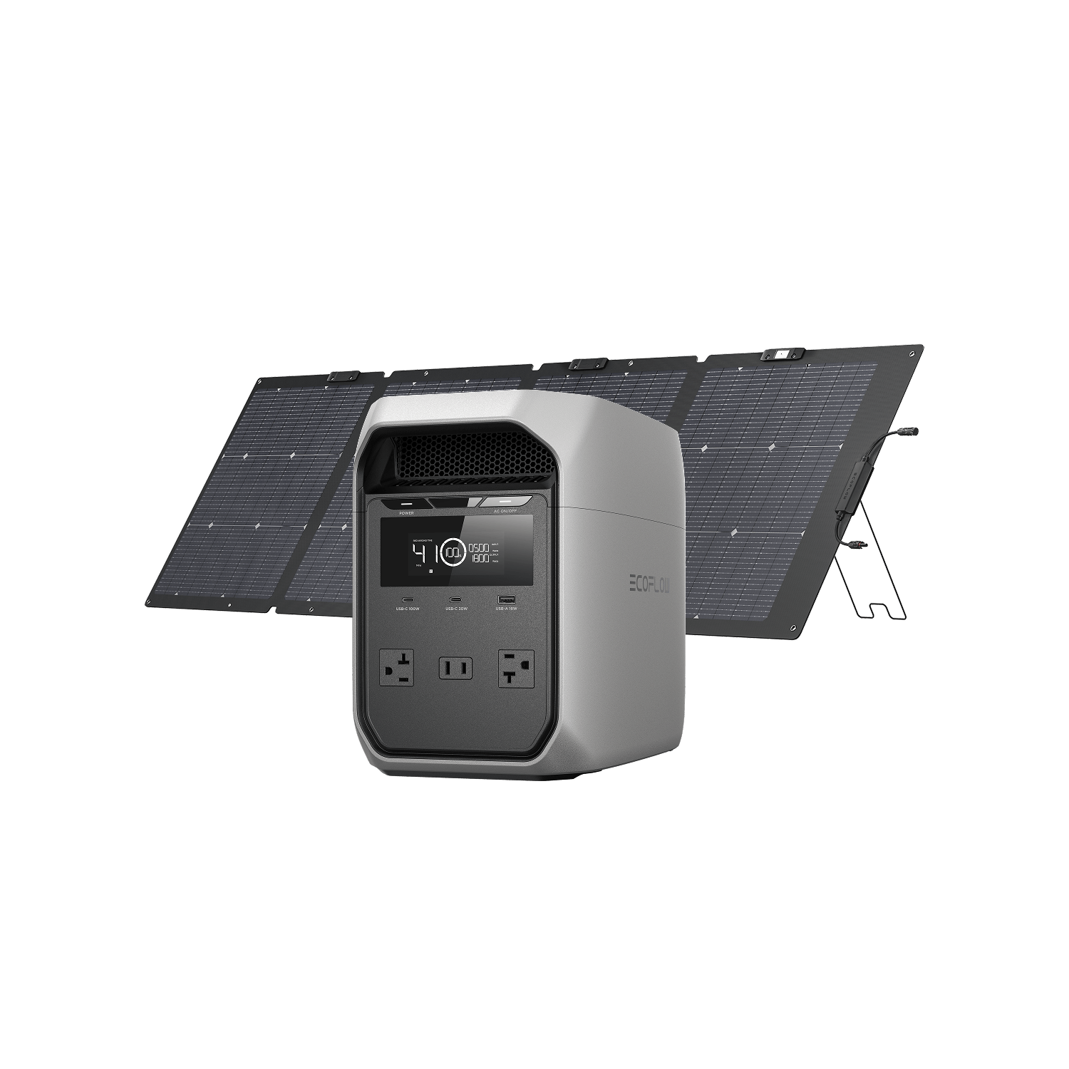 EcoFlow DELTA 3 Classic Solar Generator EcoFlow US With 220W Solar EcoFlow DELTA 3 Classic Solar Generator EcoFlow US With 220W Solar