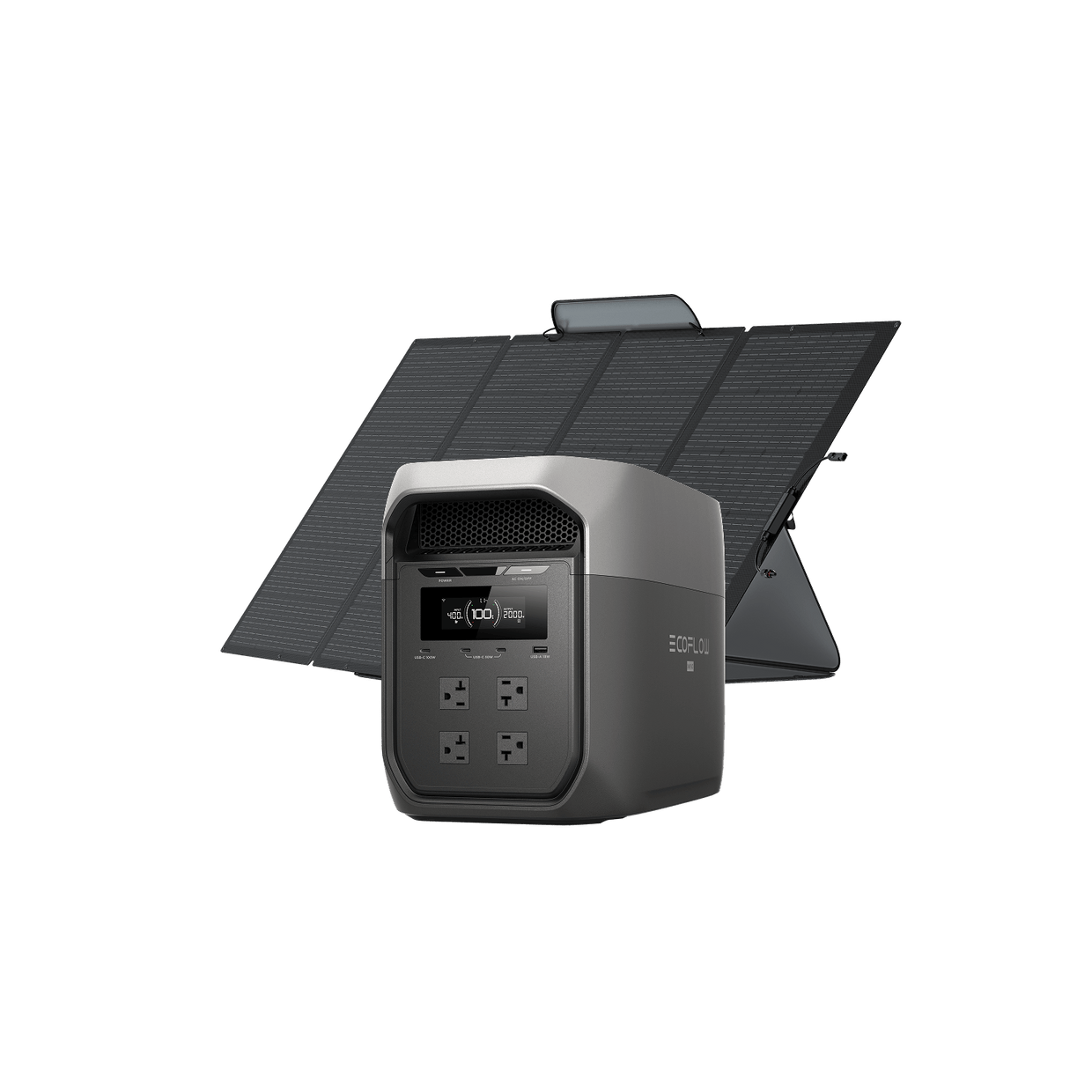 EcoFlow D3M Series DELTA 3 Max Plus (2048Wh)+ 500W Solar Panel EcoFlow DELTA 3 Max Plus (2048Wh)+ 400W Solar Panel - Flash Sale