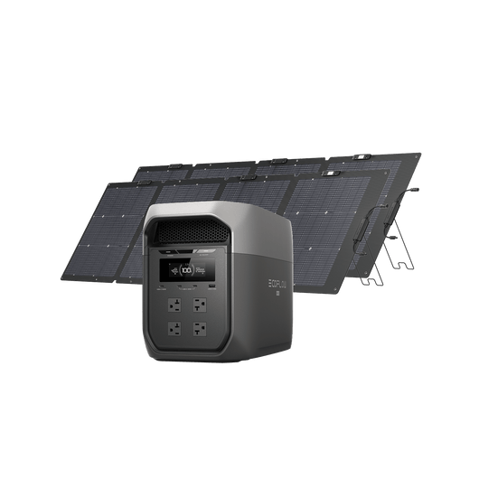 EcoFlow D3M Series DELTA 3 Max (2048Wh) / DELTA 3 Max (2048Wh) + 2 × 220W Solar Panel EcoFlow DELTA 3 Max Series Portable Power Station (2048Wh)