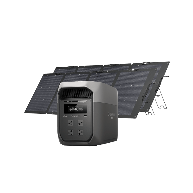 EcoFlow D3M Series DELTA 3 Max (2048Wh) / DELTA 3 Max (2048Wh) + 2 × 220W Solar Panel EcoFlow DELTA 3 Max Series Portable Power Station (2048Wh)