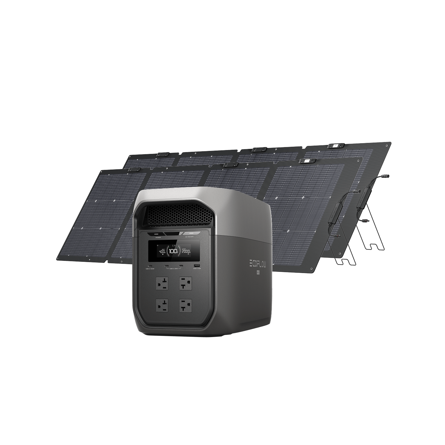 Load image into Gallery viewer, EcoFlow D3M Series DELTA 3 Max (2048Wh) / DELTA 3 Max (2048Wh) + 2 × 220W Solar Panel EcoFlow DELTA 3 Max Series Portable Power Station (2048Wh)
