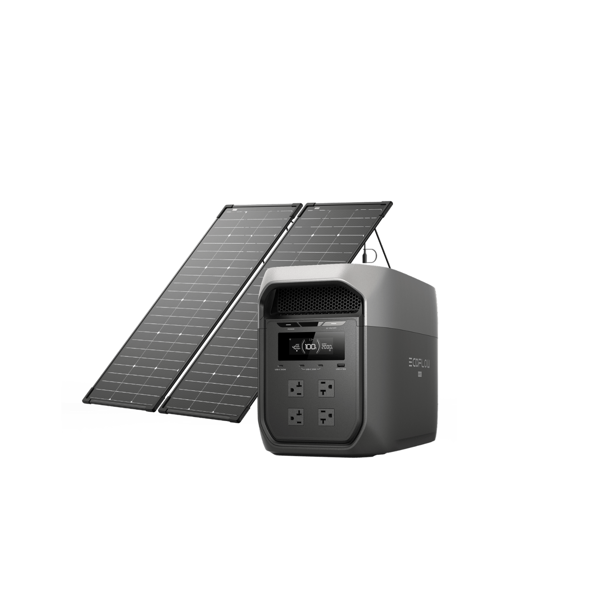 EcoFlow D3M Series DELTA 3 Max (2048Wh) / DELTA 3 Max (2048Wh) + 250W Solar Panel EcoFlow DELTA 3 Max Series Portable Power Station (2048Wh)