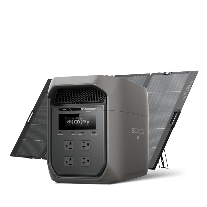 EcoFlow D3M Series DELTA 3 Max (2048Wh) / DELTA 3 Max (2048Wh) + 400W Solar Panel EcoFlow DELTA 3 Max Series Portable Power Station (2048Wh)