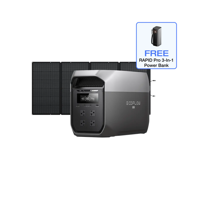 EcoFlow D3M Series DELTA 3 Max (2048Wh) / DELTA 3 Max (2048Wh) + 400W Solar Panel EcoFlow DELTA 3 Max Series Portable Power Station (2048Wh)