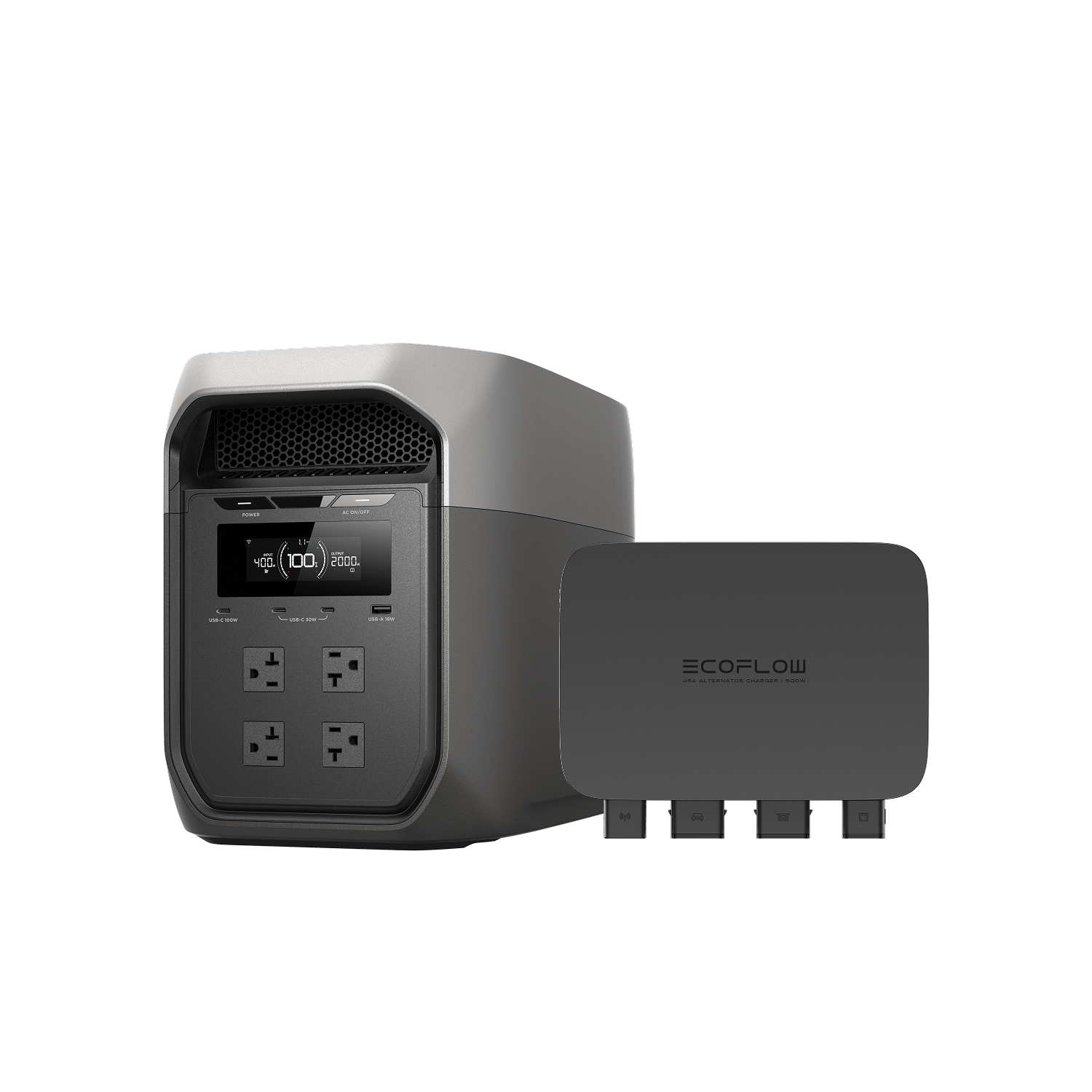 Load image into Gallery viewer, EcoFlow D3M Series DELTA 3 Max (2048Wh) / DELTA 3 Max (2048Wh) + 500W Alternator Charger EcoFlow DELTA 3 Max Series Portable Power Station (2048Wh)
