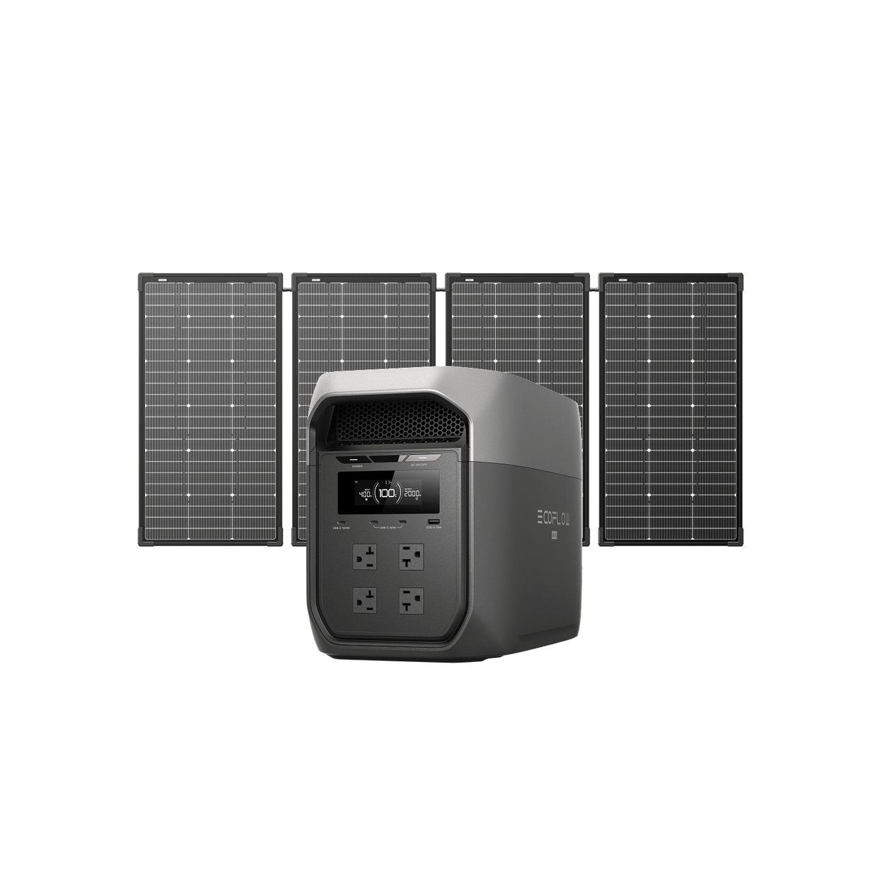 EcoFlow D3M Series DELTA 3 Max (2048Wh) / DELTA 3 Max (2048Wh) + 500W Solar Panel EcoFlow DELTA 3 Max Series Portable Power Station (2048Wh)