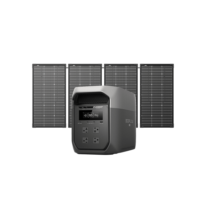 EcoFlow D3M Series DELTA 3 Max (2048Wh) / DELTA 3 Max (2048Wh) + 500W Solar Panel EcoFlow DELTA 3 Max Series Portable Power Station (2048Wh)