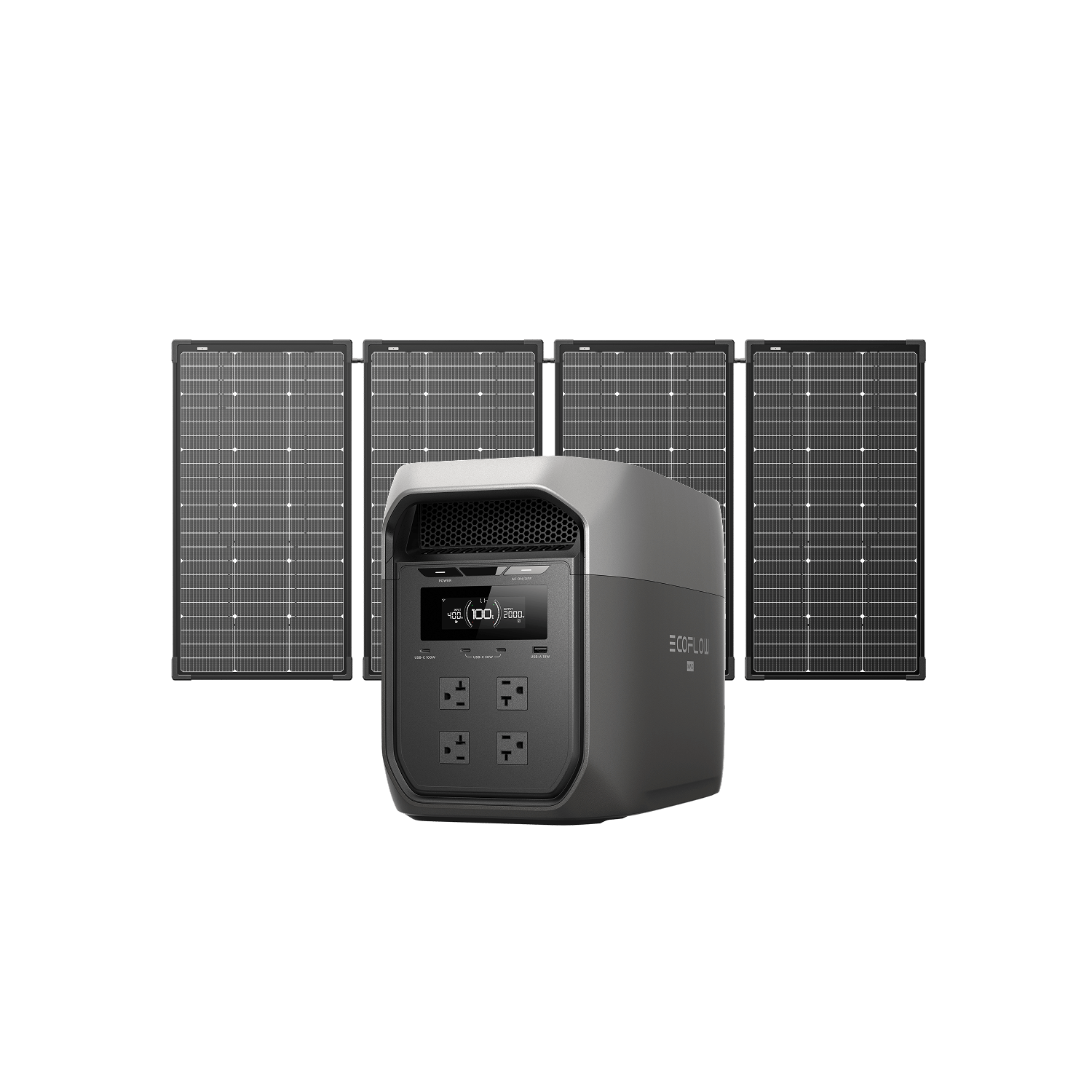 Load image into Gallery viewer, EcoFlow D3M Series DELTA 3 Max (2048Wh) / DELTA 3 Max (2048Wh) + 500W Solar Panel EcoFlow DELTA 3 Max Series Portable Power Station (2048Wh)
