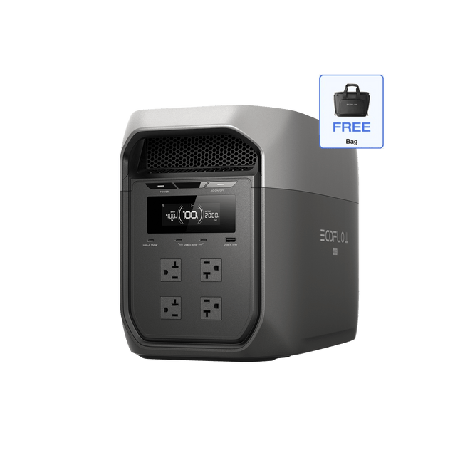 EcoFlow D3M Series DELTA 3 Max (2048Wh) / DELTA 3 Max + Free Bag EcoFlow DELTA 3 Max Series Portable Power Station (2048Wh)