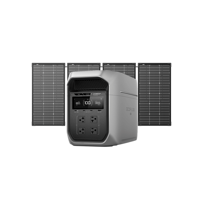 EcoFlow D3M Series DELTA 3 Max Plus (2048Wh) / DELTA 3 Max Plus (2048Wh)+ 500W Solar Kit EcoFlow DELTA 3 Max Series Portable Power Station (2048Wh)