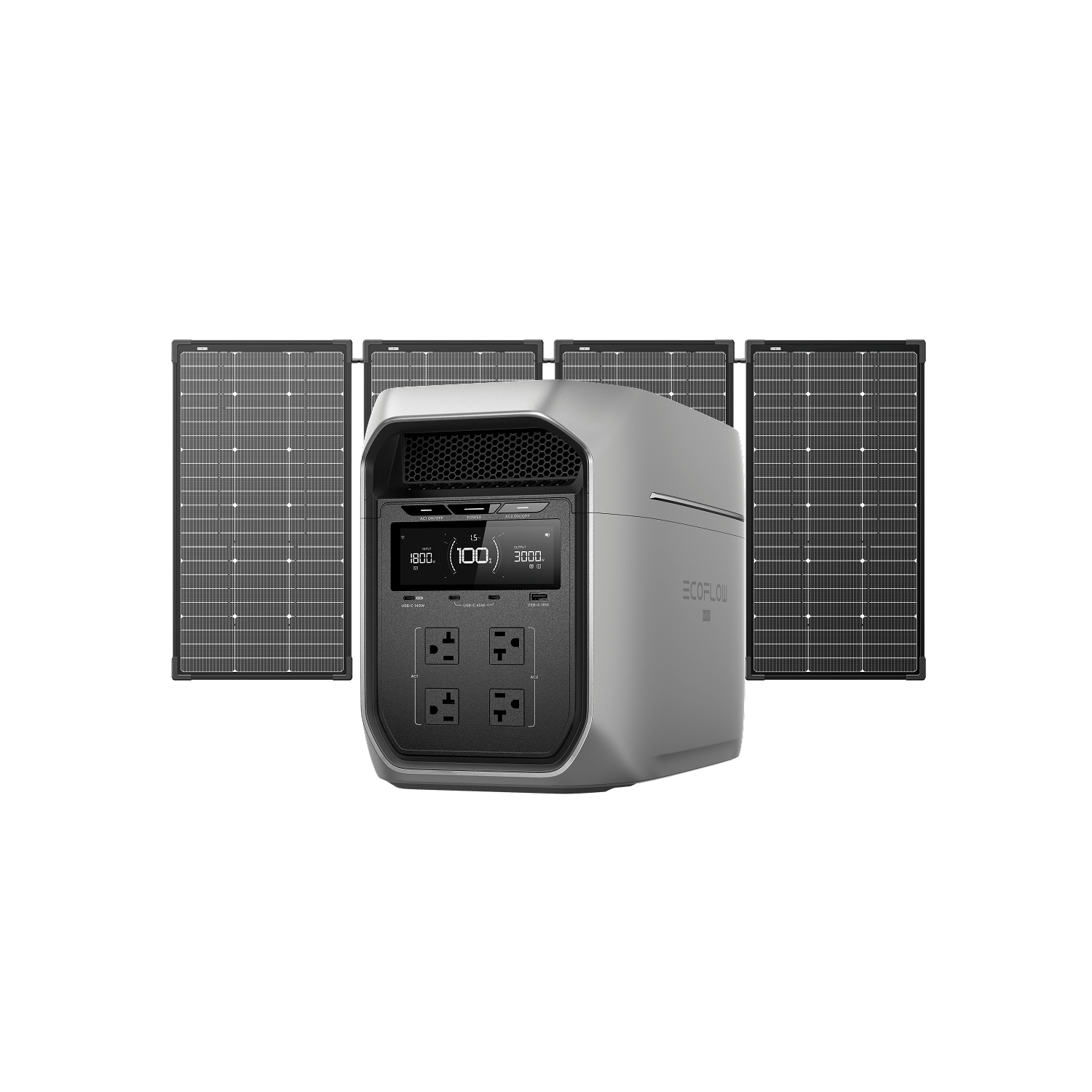 Load image into Gallery viewer, EcoFlow D3M Series DELTA 3 Max Plus (2048Wh) / DELTA 3 Max Plus (2048Wh)+ 500W Solar Panel EcoFlow DELTA 3 Max Series Portable Power Station (2048Wh)
