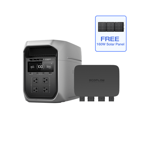 EcoFlow D3M Series DELTA 3 Max Plus (2048Wh) / DELTA 3 Max Plus (2048Wh) + 800W Alternator Charger + Free 160W Solar Panel EcoFlow DELTA 3 Max Series Portable Power Station (2048Wh)
