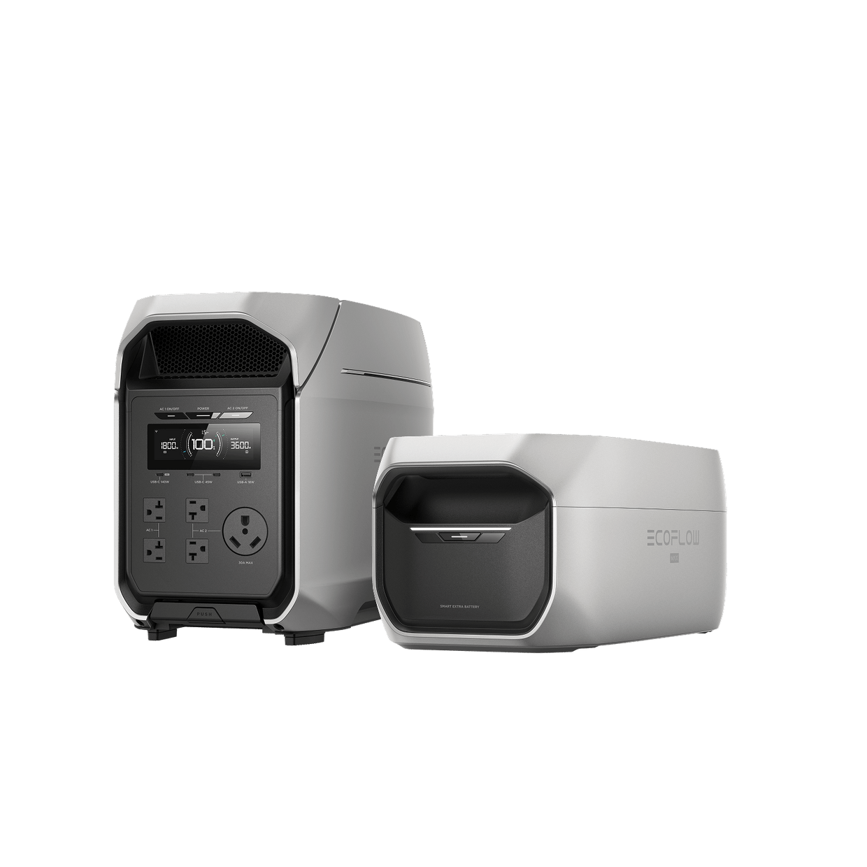 EcoFlow D3M Series DELTA 3 Max Plus (2048Wh) / DELTA 3 Max Plus (2048Wh) + DELTA 3 Max Plus Smart Extra Battery EcoFlow DELTA 3 Max Series Portable Power Station (2048Wh)