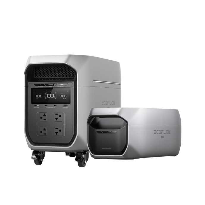 EcoFlow D3M Series DELTA 3 Max Plus (2048Wh) / DELTA 3 Max Plus (2048Wh) (Detachable Wheels) + DELTA 3 Max Plus Smart Extra Battery EcoFlow DELTA 3 Max Series Portable Power Station (2048Wh)