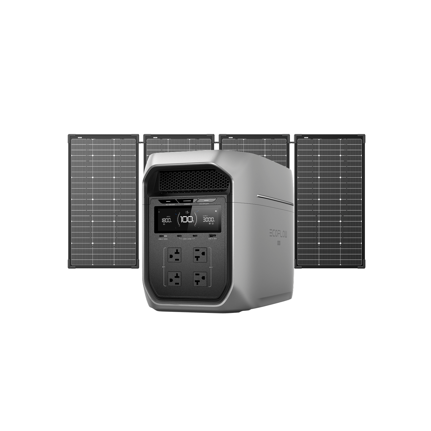 Load image into Gallery viewer, EcoFlow D3M Series DELTA 3 Max Plus / DELTA 3 Max Plus + 500W Solar Panel EcoFlow DELTA 3 Max Series Portable Power Station (2048Wh)
