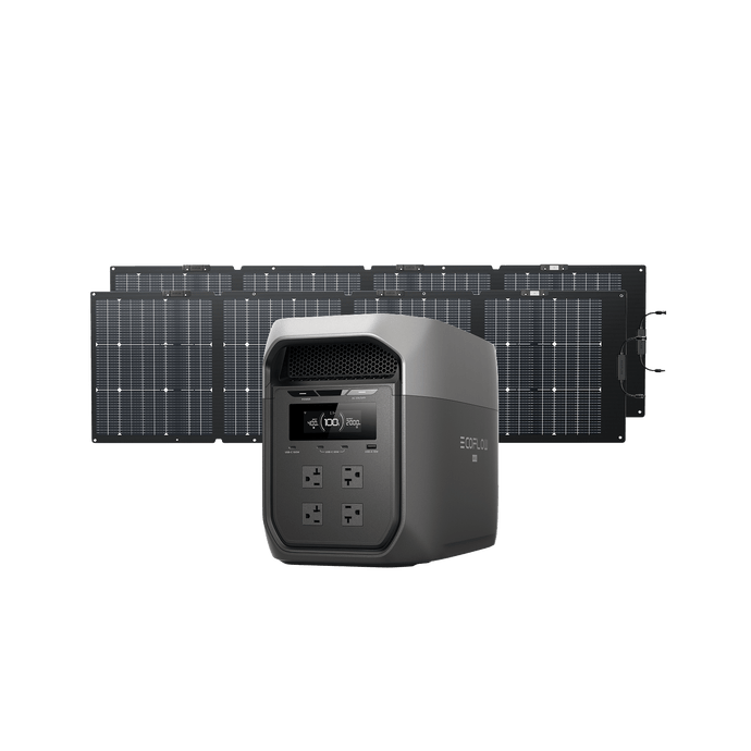 EcoFlow D3M Series DELTA 3 Max + 2 × 220W Solar Panel EcoFlow DELTA 3 Max Series Solar Generator (PV220W)