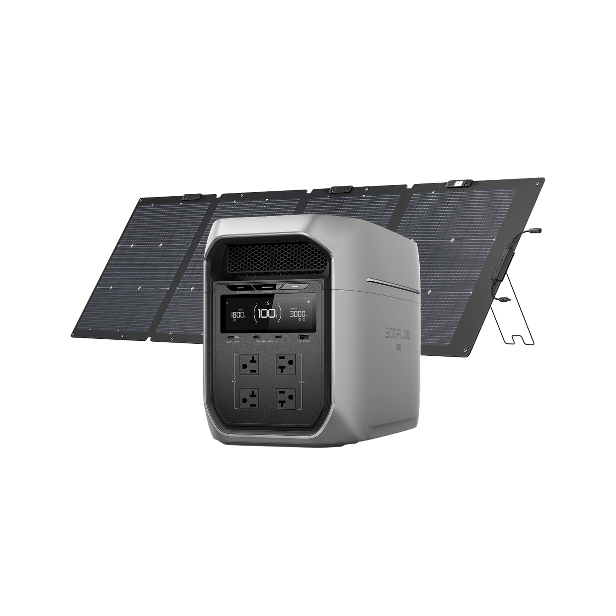 EcoFlow D3M Series DELTA 3 Max Plus + 220W Solar Panel EcoFlow DELTA 3 Max Series Solar Generator (PV220W)