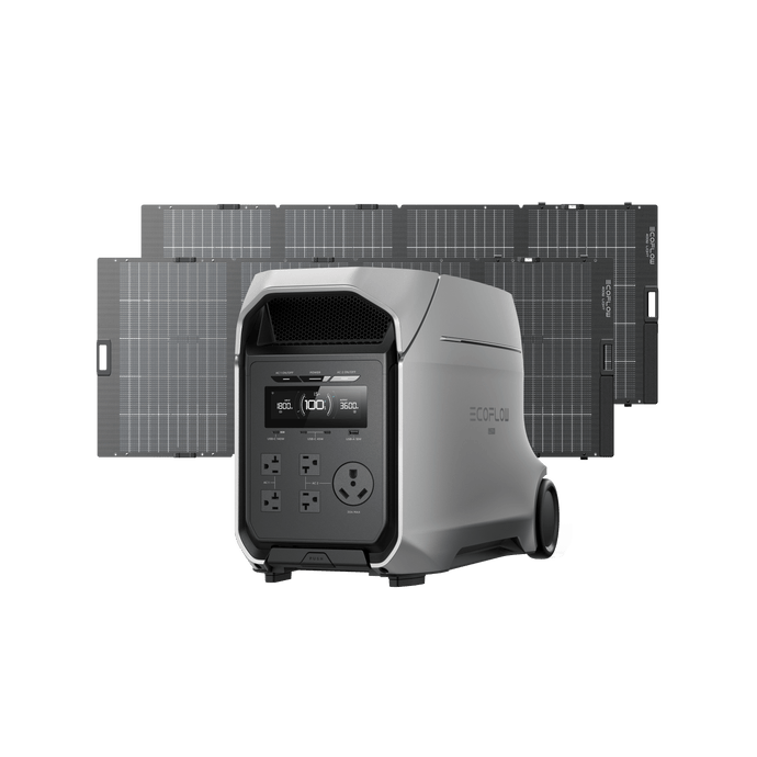 EcoFlow D3U Series DELTA 3 Ultra Plus (3072Wh) + 2 x 400W Solar Panel EcoFlow DELTA 3 Ultra Plus Portable Power Station (3072Wh)
