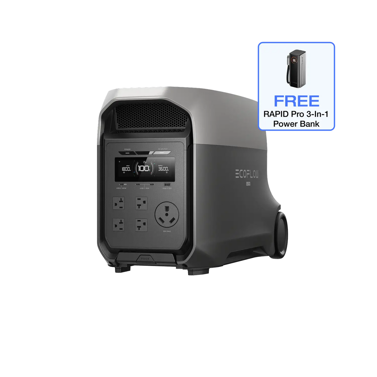 EcoFlow D3U Series DELTA 3 Ultra (3072Wh) / DELTA 3 Ultra (3072Wh) Portable Power Station EcoFlow DELTA 3 Ultra Series Portable Power Station (3072Wh)