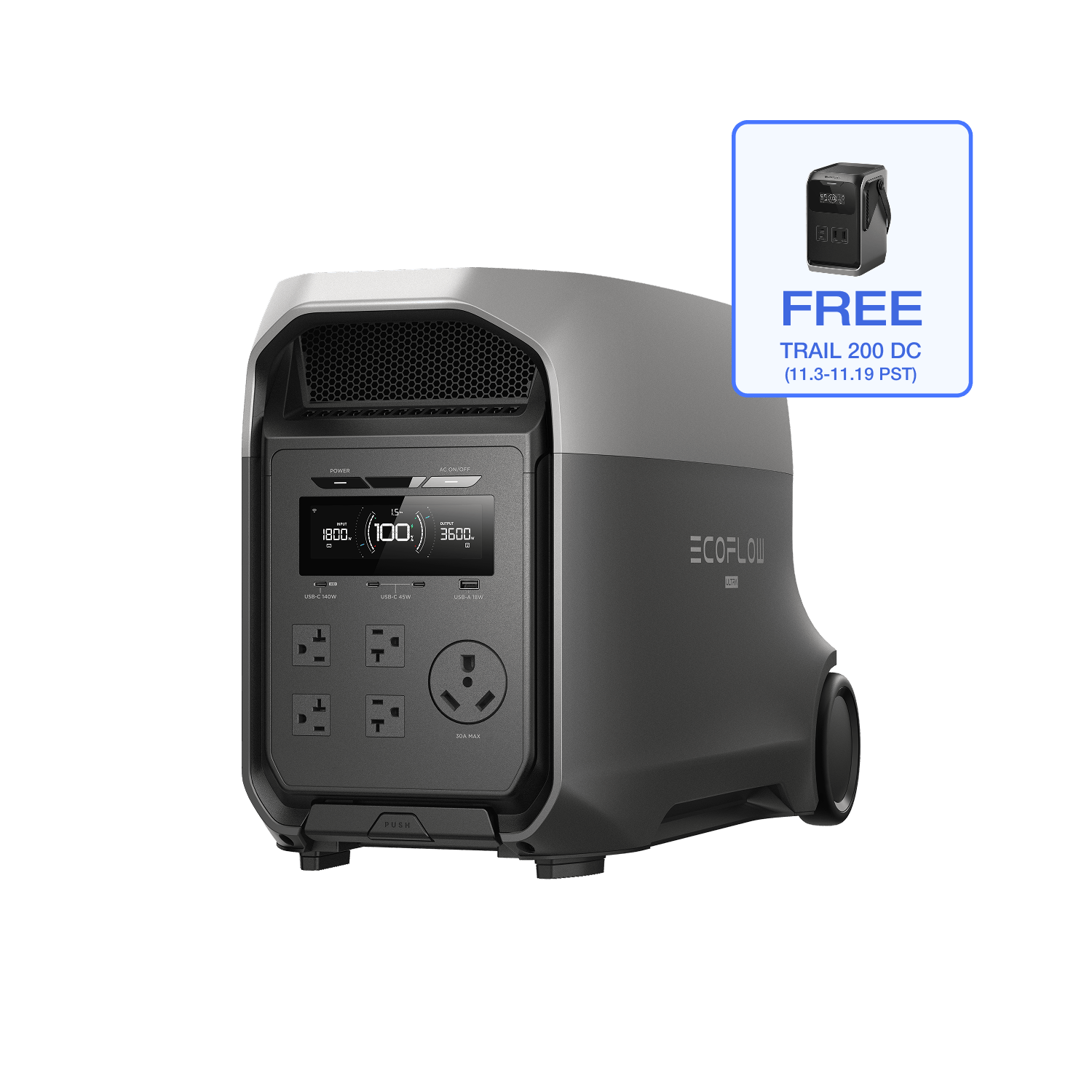 EcoFlow D3U Series DELTA 3 Ultra (3072Wh) / DELTA 3 Ultra Portable Power Station (3072Wh) EcoFlow DELTA 3 Ultra Series Portable Power Station (3072Wh)