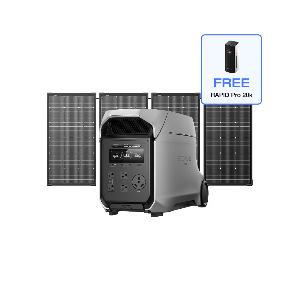 EcoFlow D3U Series DELTA 3 Ultra Plus (3072Wh) / DELTA 3 Ultra Plus (3072Wh) + 500W Solar Panel EcoFlow DELTA 3 Ultra Series Portable Power Station (3072Wh)