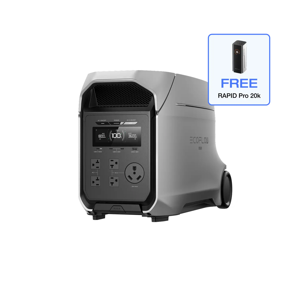 EcoFlow D3U Series DELTA 3 Ultra Plus (3072Wh) / DELTA 3 Ultra Plus (3072Wh) Portable Power Station EcoFlow DELTA 3 Ultra Series Portable Power Station (3072Wh)
