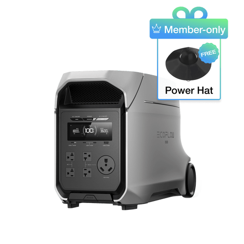 EcoFlow D3U Series DELTA 3 Ultra Plus (3072Wh) / (Members-only) DELTA 3 Ultra Plus Portable Power Station (3072Wh) + FREE Power Hat EcoFlow DELTA 3 Ultra Series Portable Power Station (3072Wh)