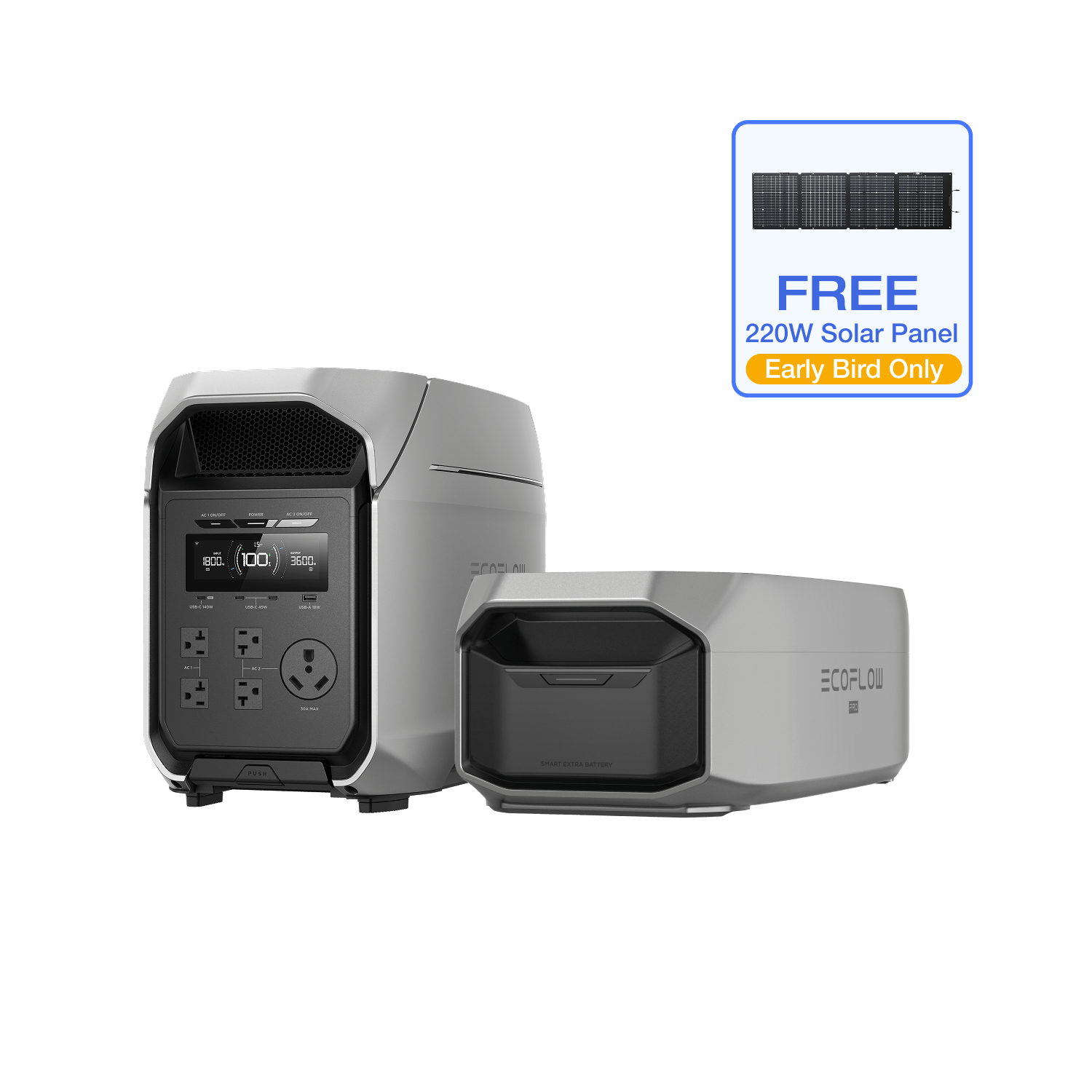 Load image into Gallery viewer, EcoFlow D3UP / DELTA 3 Ultra Plus + DELTA 3 Max Plus Smart Extra Battery EcoFlow DELTA 3 Ultra Series Portable Power Station
