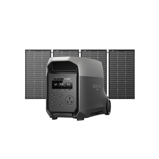 EcoFlow D3U Series DELTA 3 Ultra + 4 × 125W Solar Panel EcoFlow DELTA 3 Ultra Series Solar Generator (PV500W)
