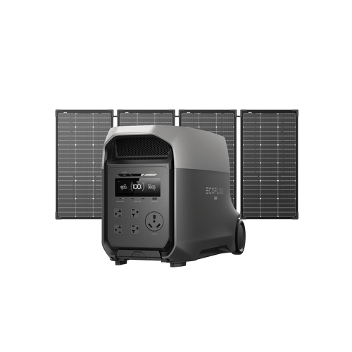 EcoFlow D3U Series DELTA 3 Ultra + 4 × 125W Solar Panel EcoFlow DELTA 3 Ultra Series Solar Generator (PV500W)