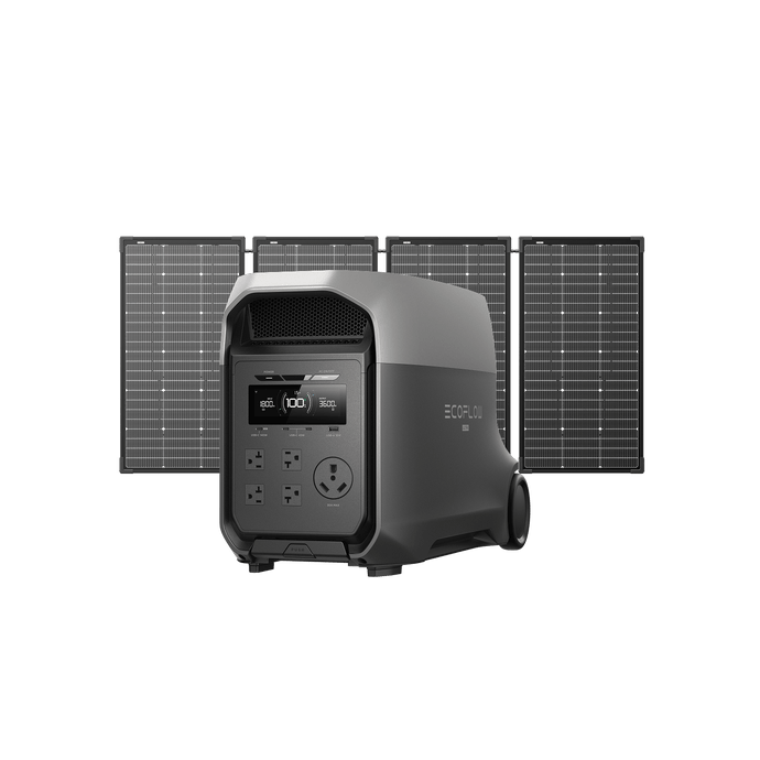 EcoFlow D3U Series DELTA 3 Ultra + 4 × 125W Solar Panel EcoFlow DELTA 3 Ultra Series Solar Generator (PV500W)