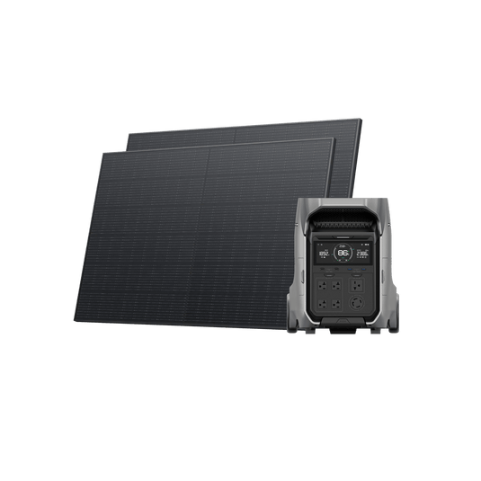 EcoFlow DELTA Pro 3 + 2*400W Rigid Solar Panel EcoFlow DELTA Pro 3 Portable Power Station