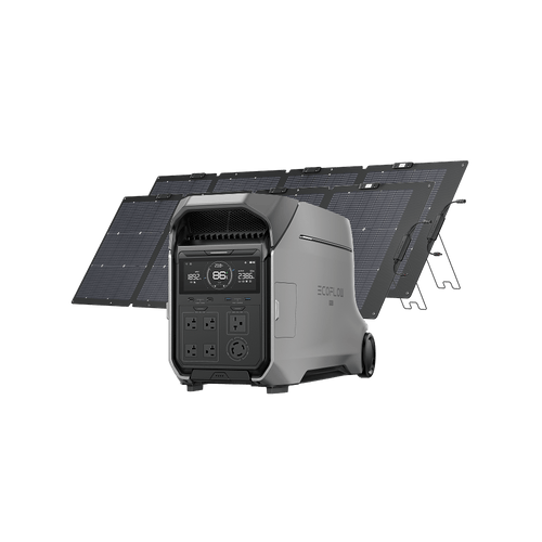 EcoFlow DP3 DELTA Pro 3 + 2 × 220W NextGen Bifacial Solar Panels EcoFlow DELTA Pro 3 Portable Power Station (UL9540 Certificated)