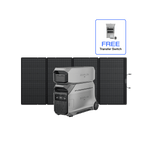 EcoFlow DP3 DELTA Pro 3 + Extra Battery + 400W Solar Panel + Free Transfer Switch EcoFlow DELTA Pro 3 Portable Power Station (UL9540 Certificated)