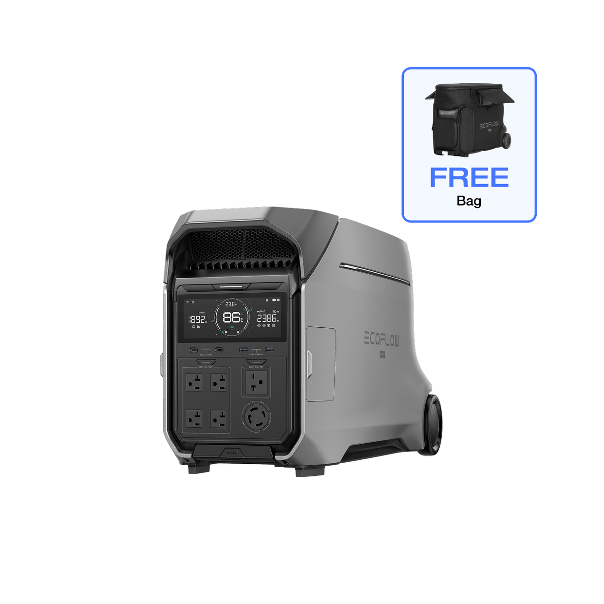 EcoFlow DP3 DELTA Pro 3 + Free Bag EcoFlow DELTA Pro 3 Portable Power Station (UL9540 Certificated)