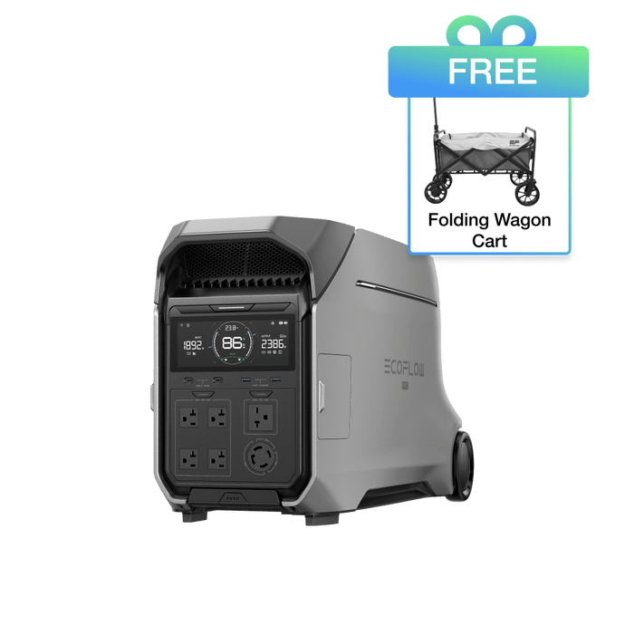 EcoFlow DP3 DELTA Pro 3 + FREE Folding Wagon Cart EcoFlow DELTA Pro 3 Portable Power Station (UL9540 Certificated)