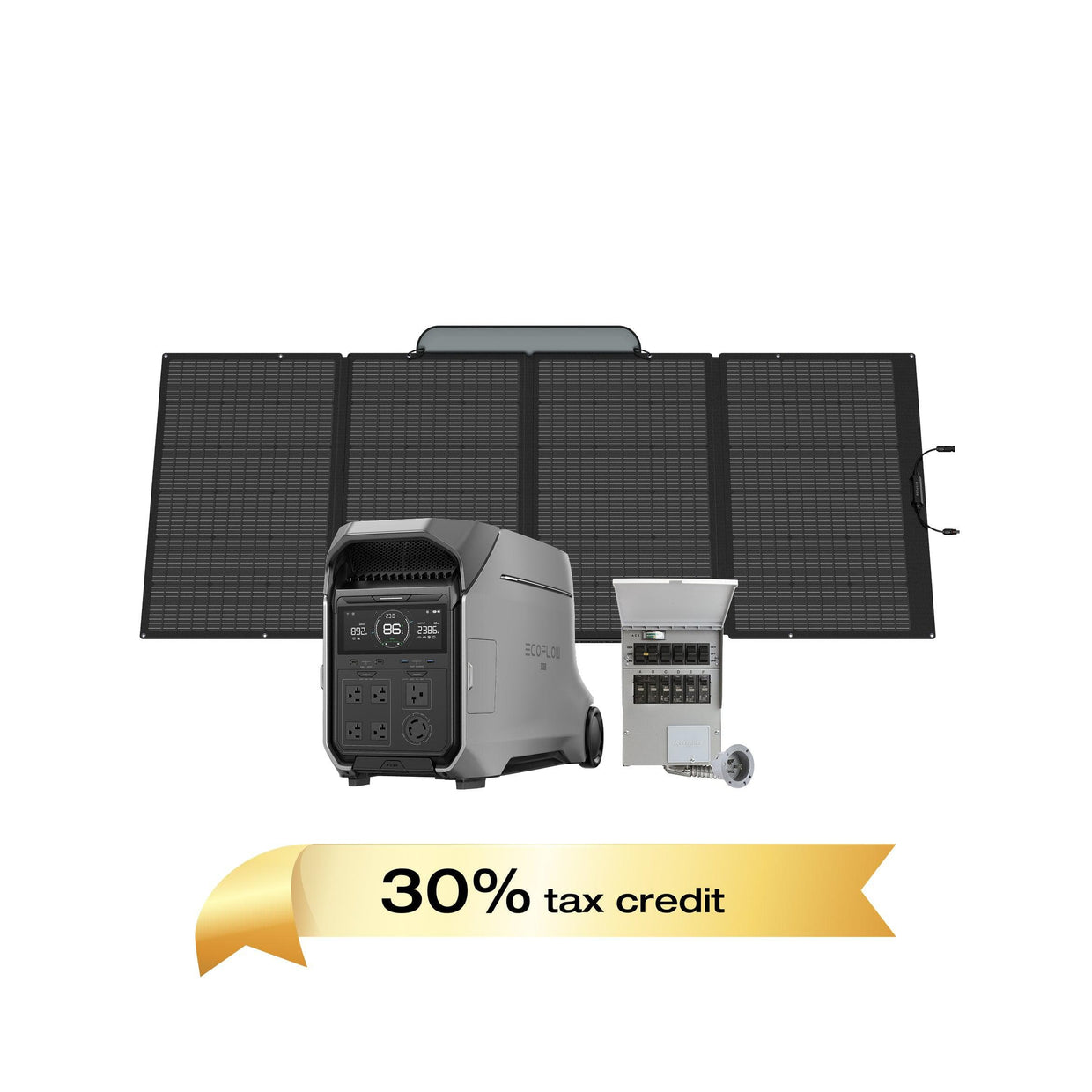 EcoFlow DP3 (Members-only) DELTA Pro 3 + 400W Solar Panel + Transfer Switch EcoFlow DELTA Pro 3 Portable Power Station (UL9540 Certificated)